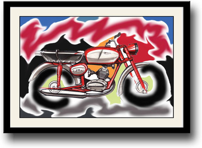 

Artistic Bike AFP0467 Fine Art Print(10 inch X 14 inch, Framed)