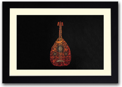 

Guitar Musical Instrument Fine Art Print(14 inch X 20 inch, Framed)