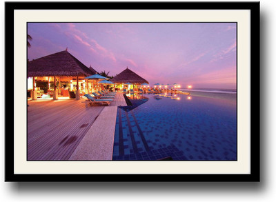 

Maldives Beach Fine Art Print(10 inch X 14 inch, Framed)