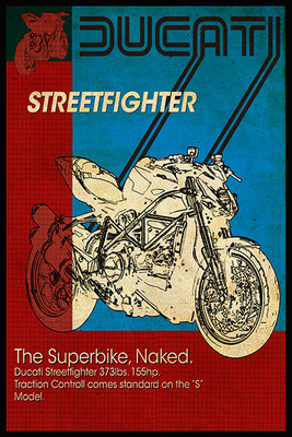 

Ducati Streetfighter Poster Photographic Paper(18 inch X 12 inch)
