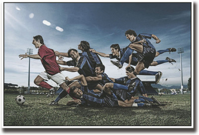 

Football players playing Fine Art Print(12 inch X 18 inch, Rolled)