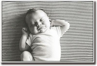 

Baby sticking tongue out b&w Fine Art Print(12 inch X 18 inch, Rolled)