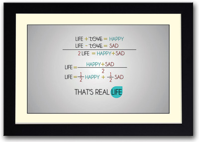 

Life Equation Fine Art Print(14 inch X 20 inch, Framed)