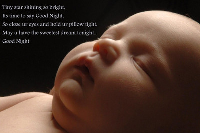 

Child's Love - Sleeping Baby with Motivation Quote Paper Print(12 inch X 18 inch, Rolled)