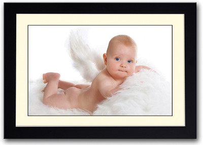 

Baby With Angel Wings Fine Art Print(14 inch X 20 inch, Framed)