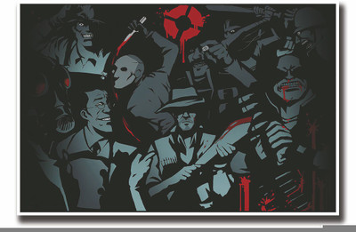 

Posterhouzz Abstract characters with weapons Fine Art Print(12 inch X 18 inch, Rolled)
