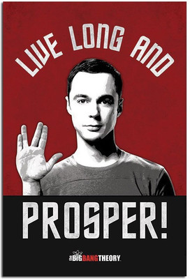 

Posterhouzz The Big Bang Theory (Live Long and Prosper) Poster Paper Print(18 inch X 12 inch, Rolled)