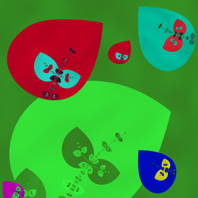 50% OFF on Fractal emotions Paper Print(44 inch X 44 inch)