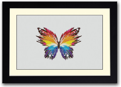 

Beautiful Artistic Butterfly Fine Art Print(14 inch X 20 inch, Framed)