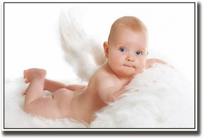 

Baby with angel wings Fine Art Print(12 inch X 18 inch, Rolled)