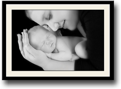 

Sleeping Baby with Mother Fine Art Print(10 inch X 14 inch, Framed)