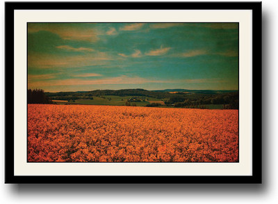 

Vintage farm view Fine Art Print(10 inch X 14 inch, Framed)