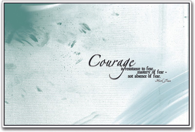 

Courage Mark Twain Quote Paper Print(12 inch X 18 inch)