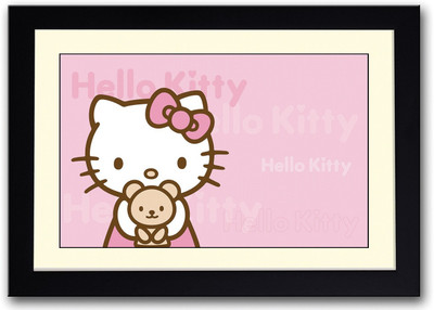 

Pink Hello Kitty Cat Fine Art Print(14 inch X 20 inch, Framed)