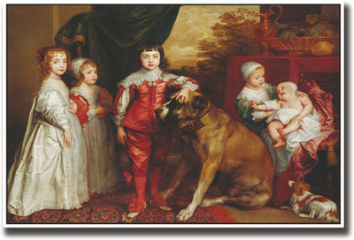 

Vintage children with dog Fine Art Print(12 inch X 18 inch, Rolled)