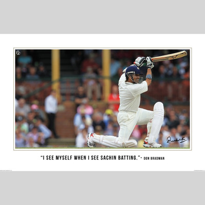 

Sachin Tendulkar - Don Bradman quote Paper Print(24 inch X 36 inch)