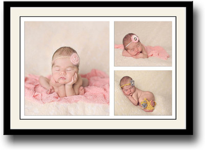 

Collage of cute baby girl Fine Art Print(10 inch X 14 inch, Framed)