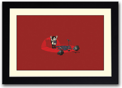 

Hard Rock Music animated Fine Art Print(14 inch X 20 inch, Framed)