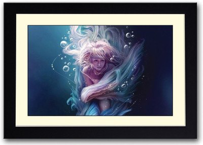 

Mermaid Fine Art Print(14 inch X 20 inch, Framed)