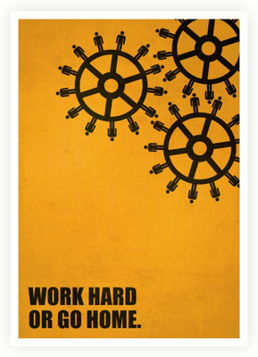 

Work Hard Business Quotes Paper Print(16.5 inch X 11.5 inch, Rolled)
