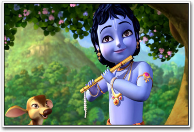 

Lord Krishna playing Flute Paper Print(12 inch X 18 inch)