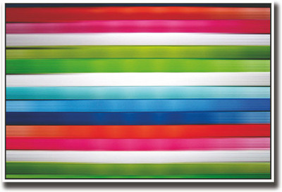 

Horizontal abstract colored stripes Fine Art Print(12 inch X 18 inch, Rolled)