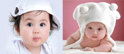 

Cute Baby Poster 2 Pcs Poster Smiling New Born Infant Child love Wall Decor 2 Pcs Combo Photographic Paper(12 inch X 18 inch)