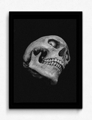 Seven Rays Abstract - Skull Eye Framed (Small)(17 inch X 13 inch)