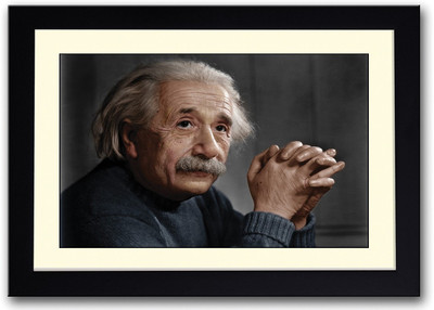 

Albert Einstein Photograph Fine Art Print(14 inch X 20 inch, Framed)