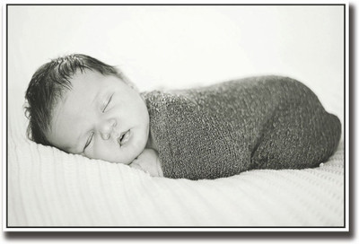 

Baby wrapped in grey b&w Fine Art Print(12 inch X 18 inch, Rolled)