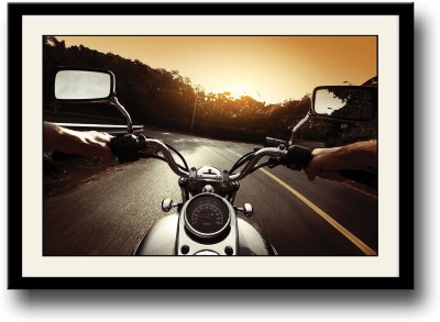 

Motorcycle riding Fine Art Print(10 inch X 14 inch, Framed)