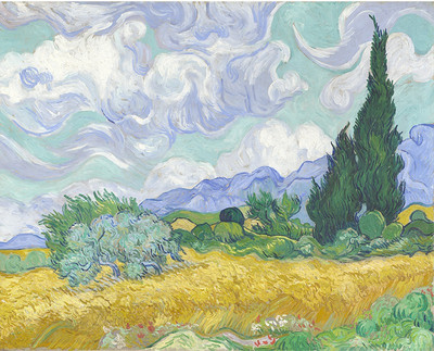 

Tallenge Old Masters Collection - Wheatfield With Cypresses By Vincent Van Gogh - A3 Size Premium Quality Rolled Poster Paper Print(16.5 inch X 11.7 inch, Rolled)
