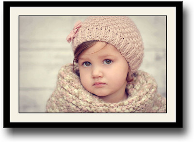 

Cute Girl with hat Fine Art Print(10 inch X 14 inch, Framed)