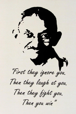 

Oshi - Mahatama Gandhi Motivational Quote (2) Paper Print(18 inch X 12 inch, Rolled)