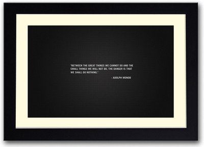

Do Something Motivational Fine Art Print(14 inch X 20 inch, Framed)