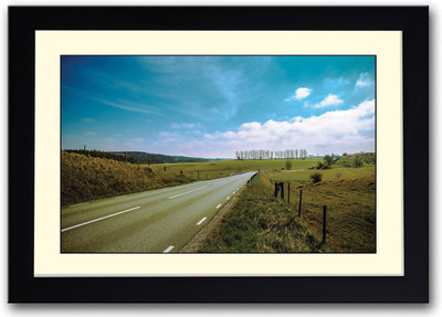 

Sweden Road Fine Art Print(14 inch X 20 inch, Framed)