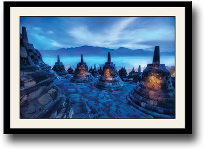 

Indian Landscape Fine Art Print(10 inch X 14 inch, Framed)
