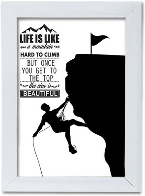 

Quotes Themed Framed Poster. Photographic Paper(13.5 inch X 10 inch, Box Packing)