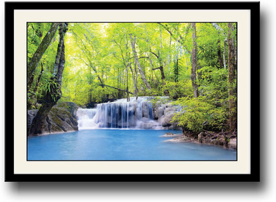 

Blue Waterfall Fine Art Print(10 inch X 14 inch, Framed)