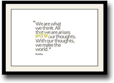 

Buddha thoughts inspirational quote Fine Art Print(10 inch X 14 inch, Framed)