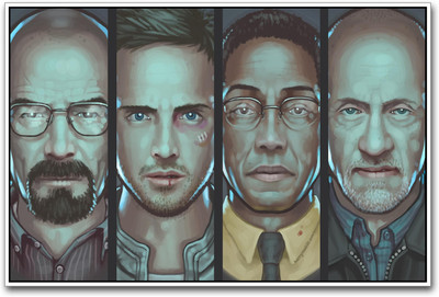 

Breaking Bad TV Series Characters Paper Print(12 inch X 18 inch)