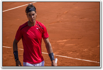 

Rafael Nadal on Clay Court Paper Print(12 inch X 18 inch)