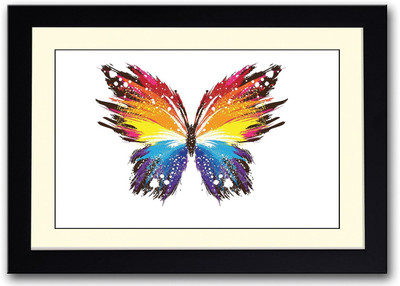

Beautiful Colorful Butterfly Fine Art Print(14 inch X 20 inch, Framed)
