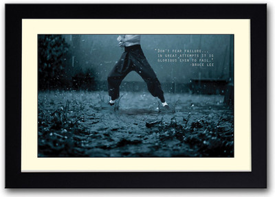 

Failure Quote by Bruce Lee Fine Art Print(14 inch X 20 inch, Framed)