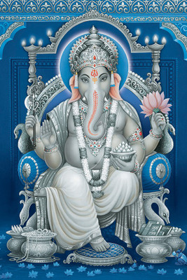 

ESP Creation Ganesh Ji 24x36 Inch Paper Poster Paper Print(36 inch X 24 inch, Rolled)