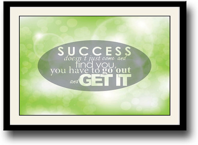 

Success Motivational quote Fine Art Print(10 inch X 14 inch, Framed)