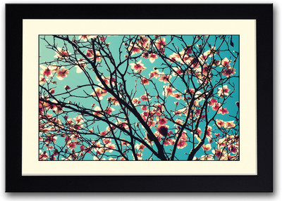

Tree Covered With Beautiful Flowers Fine Art Print(14 inch X 20 inch, Framed)