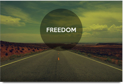 58% OFF on Freedom Poster Paper Print(12 inch X 18 inch)