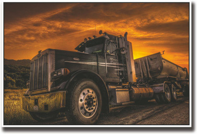 

Amazing black truck Fine Art Print(12 inch X 18 inch, Rolled)