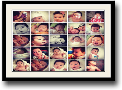 

Collage of cute baby images Fine Art Print(10 inch X 14 inch, Framed)